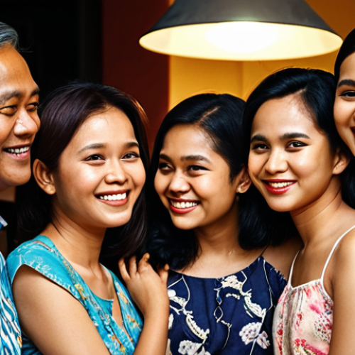 Community Support**

Prompt: "A diverse group of Malaysian community members supporting each other, highlighting emotional connection and shared experiences, warm lighting, friendly atmosphere."

**